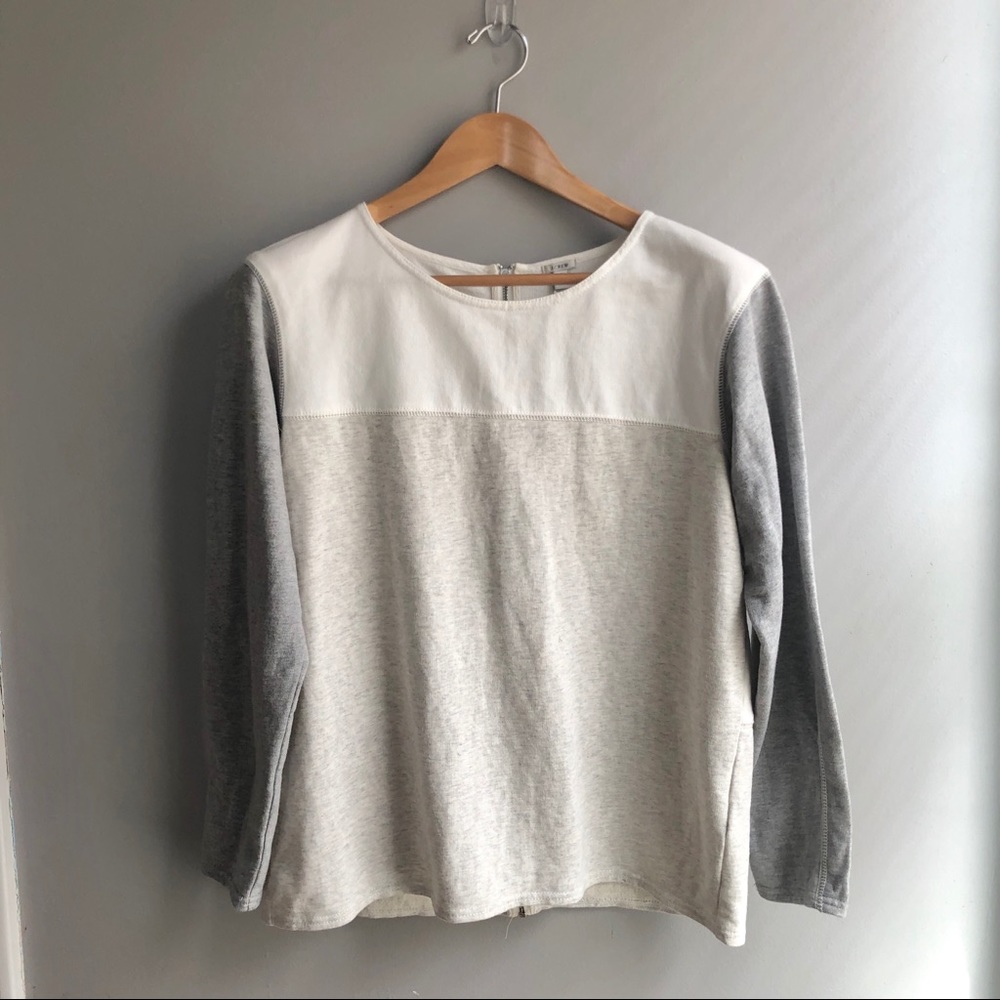 J. Crew Color Block Top with Zipper